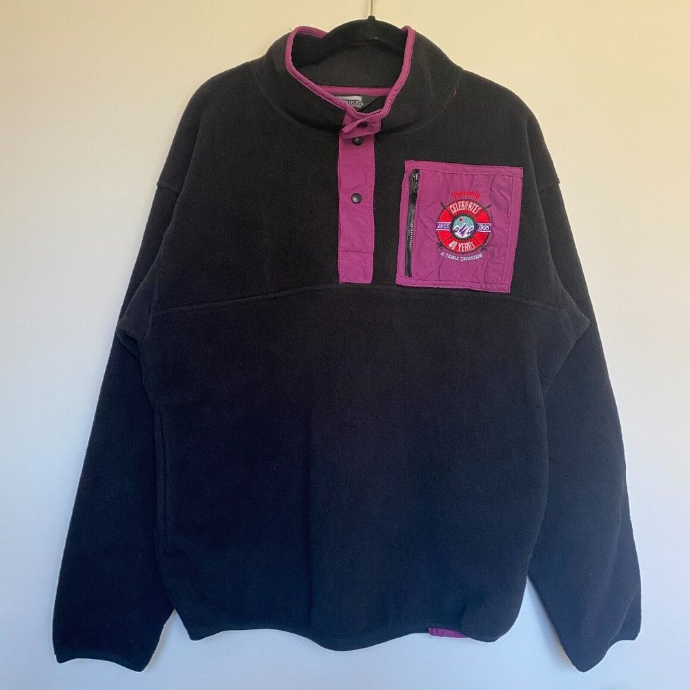 Vintage 90s Sierra Sport Fleece Ski Snowboard Heavenly Tahoe Pullover Jacket SzM